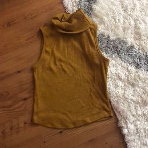 Yellow Turtle Neck Tank